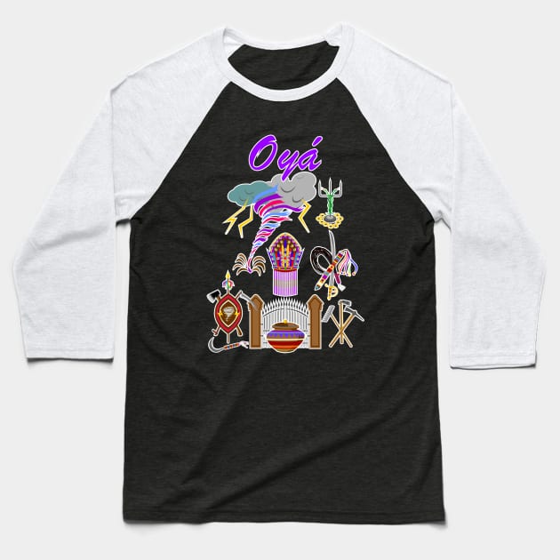 Oyá Baseball T-Shirt by Korvus78